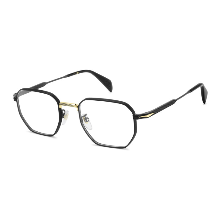 Lunettes de vue David Beckham DB 1242 Matte Black Gold / verres Blue Mirror (I46)