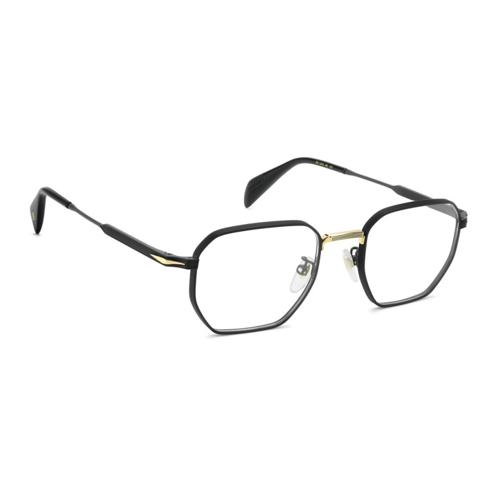 Lunettes de vue David Beckham DB 1242 Matte Black Gold / verres Blue Mirror (I46)