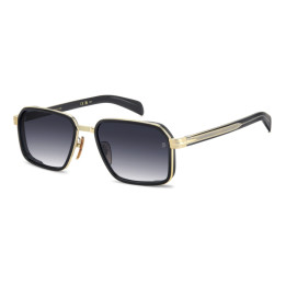 Lunettes de soleil David Beckham DB 7158/S Gold Black 2 / verres Dk Blue Shaded (RHL-08)