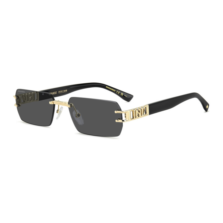 Lunettes de soleil Dsquared2 D2 0189/S Gold / verres Grey (J5G-IR)