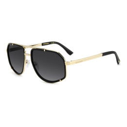 Lunettes de soleil Dsquared2 D2 0190/S Black / verres Dark Grey Shaded (807-9O)