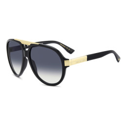 Lunettes de soleil Dsquared2 D2 0196/S Black / verres Dk Blue Shaded (807-08)