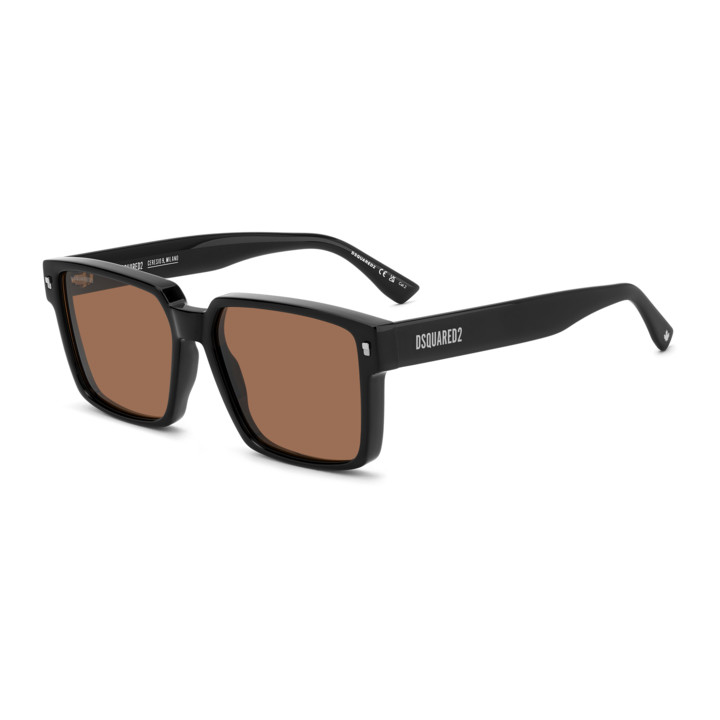 Lunettes de soleil Dsquared2 D2 0202/G/S Black / verres Brown (807-70)