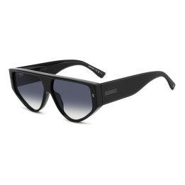 Lunettes de soleil Dsquared2 D2 0201/S Black / verres Dk Blue Shaded (807-08)