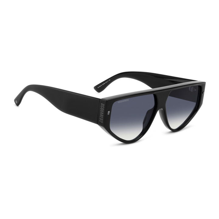 Lunettes de soleil Dsquared2 D2 0201/S Black / verres Dk Blue Shaded (807-08)