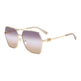 Lunettes de soleil Dsquared2 D2 0206/S Rose Gold / verres Brown Violet Doubleshade (000-QR)