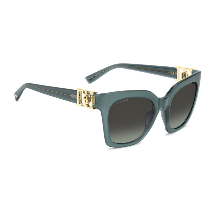 Lunettes de soleil Dsquared2 D2 0207/S Teal / verres Grey Green (ZI9-IB)