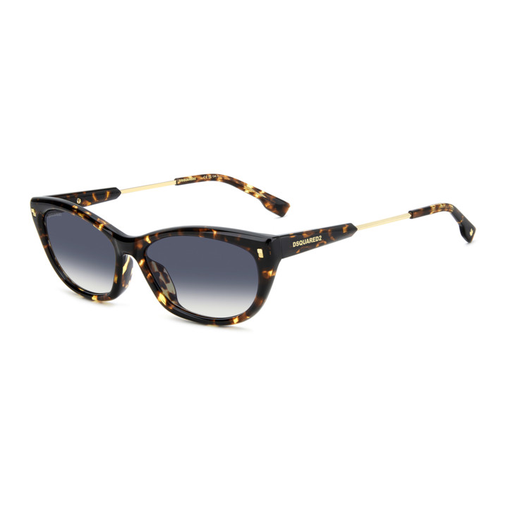 Lunettes de soleil Dsquared2 D2 0209/G/S Havana / verres Dk Blue Shaded (086-08)