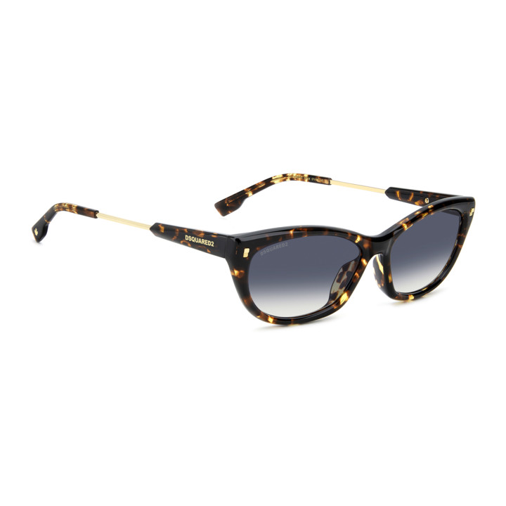 Lunettes de soleil Dsquared2 D2 0209/G/S Havana / verres Dk Blue Shaded (086-08)