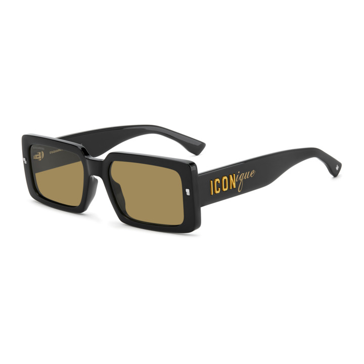 Lunettes de soleil Dsquared2 ICON 0029/S Black Yellow / verres Brown (71C-70)