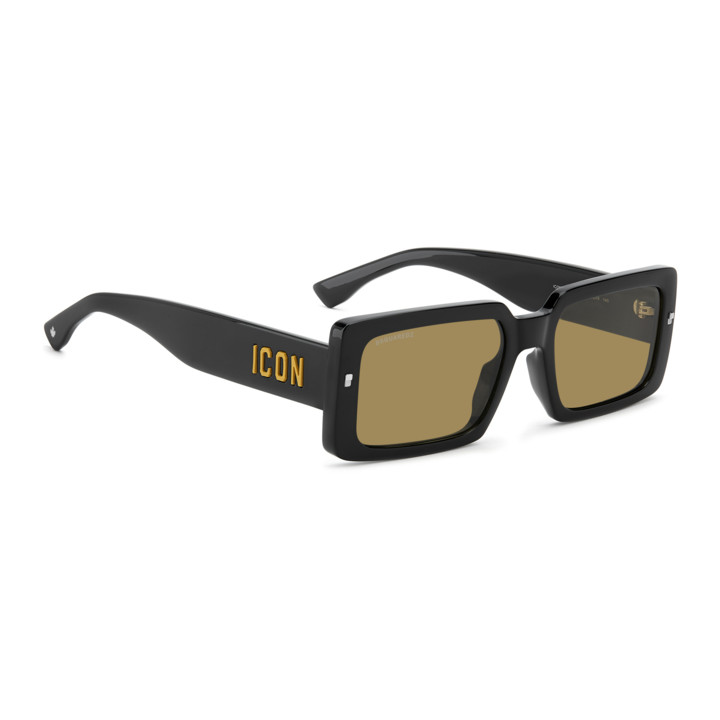 Lunettes de soleil Dsquared2 ICON 0029/S Black Yellow / verres Brown (71C-70)