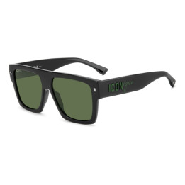 Lunettes de soleil Dsquared2 ICON 0030/S Black Green / verres Green (7ZJ-QT)