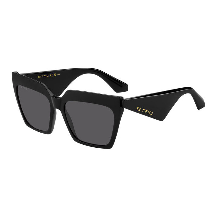 Lunettes de soleil Etro 0001/S Black / verres Grey (807-IR)