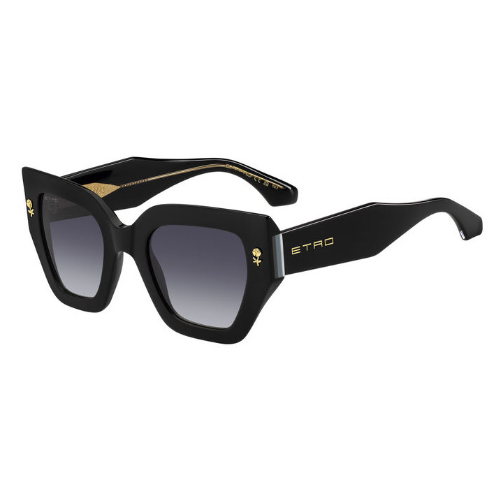 Lunettes de soleil Etro 0010/S Black / verres Dark Grey Shaded (807-9O)