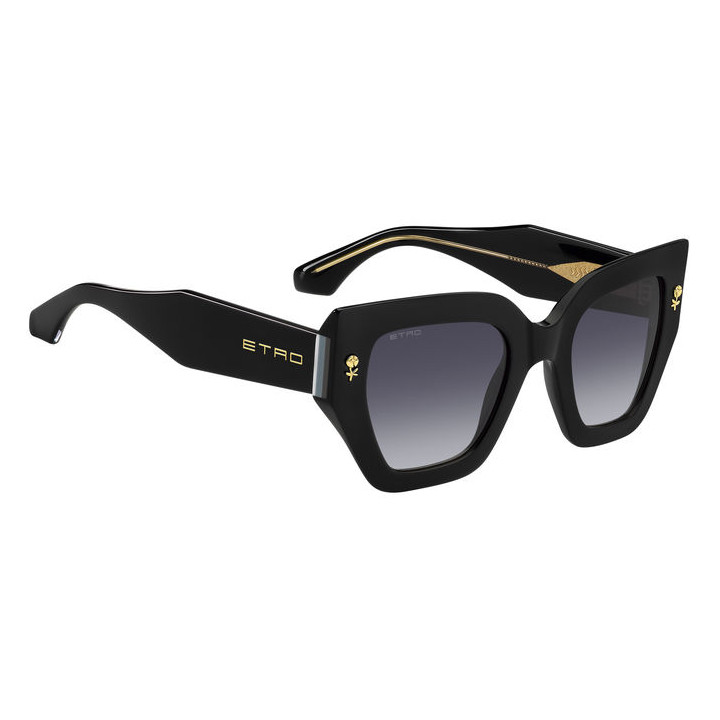 Lunettes de soleil Etro 0010/S Black / verres Dark Grey Shaded (807-9O)