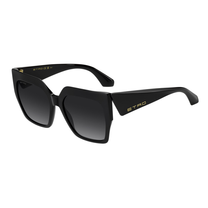 Lunettes de soleil Etro 0122/S Black / verres Dark Grey Shaded (807-9O)