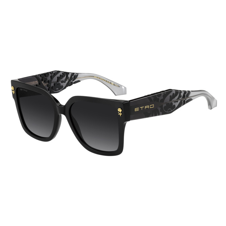Lunettes de soleil Etro 0127/S Black / verres Dark Grey Shaded (807-9O)