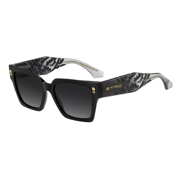 Lunettes de soleil Etro 0128/S Black / verres Dark Grey Shaded (807-9O)