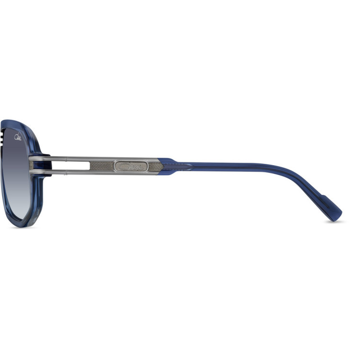 Cazal 8052 003 bleu nuit-gun métal - vue de profil