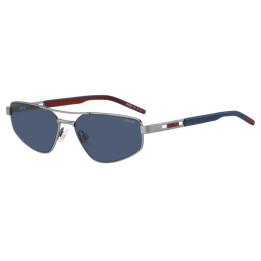 Lunettes de soleil HUGO HG 1414/S Matte Ruthenium / verres Blue (R81-KU)