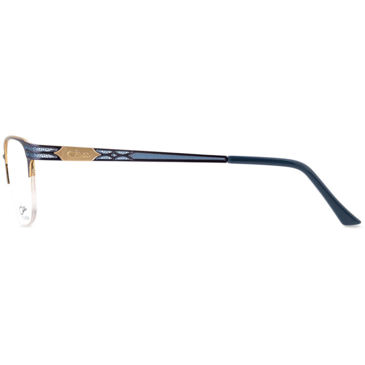 Cazal 1291 001 bleu nuit-or - vue de profil