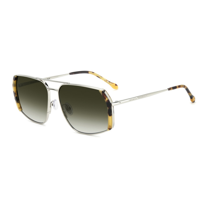 Lunettes de soleil Isabel Marant IM 0261/S Yellow Havana Palladium / verres Green Shaded (HBN-9K)