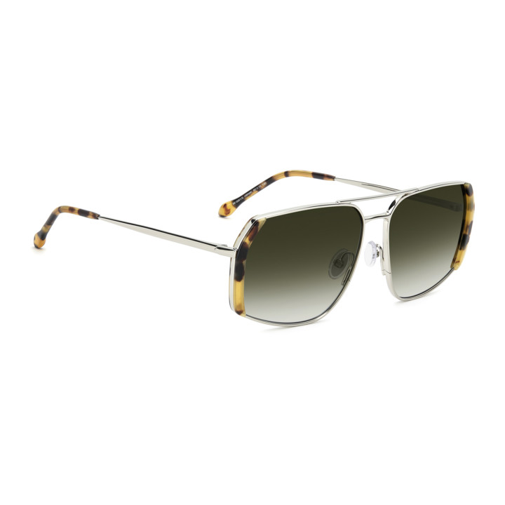 Lunettes de soleil Isabel Marant IM 0261/S Yellow Havana Palladium / verres Green Shaded (HBN-9K)