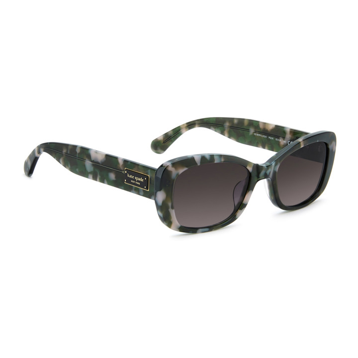 Lunettes de soleil Kate Spade KS BERYL 2/G/S Dark Green Havana / verres Pink Doubleshade (P8J-3X)