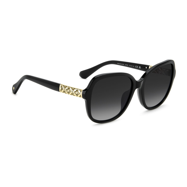 Lunettes de soleil Kate Spade KS ELIZA 2/G/S Black / verres Dark Grey Shaded (807-9O)