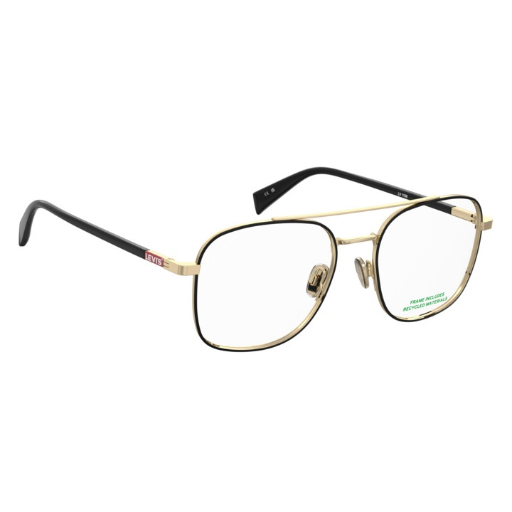 Lunettes de vue Levi's LV 1108 Gold Black 2 (RHL)