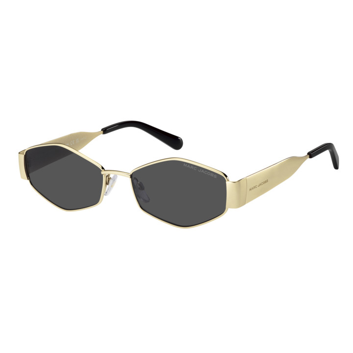 Lunettes de soleil Marc Jacobs MARC 496/SHINY Gold Black 2 / verres Grey (RHL-IR)