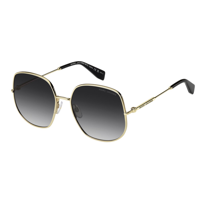 Lunettes de soleil Marc Jacobs MARC 916/S Gold Black 2 / verres Dark Grey Shaded (RHL-9O)