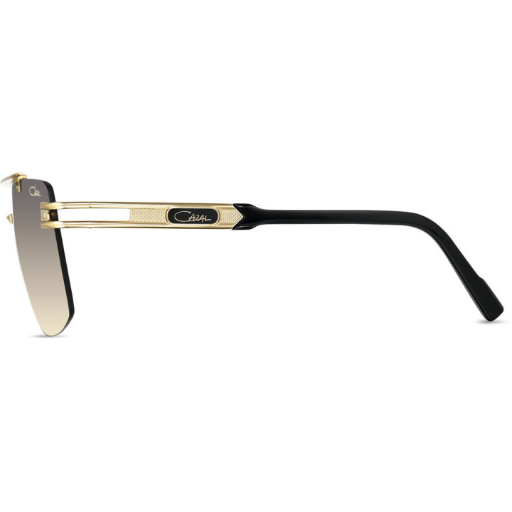 Cazal 9107 001 noir-or - vue de profil