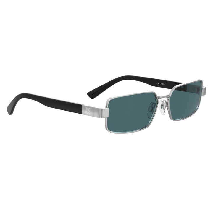 Lunettes de soleil Moschino Love MOL100/S Palladium / verres Blue (010-KU)