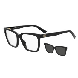 Lunettes de vue avec clip solaire Moschino Love MOL661/C Black / verres Grey (807-IR)