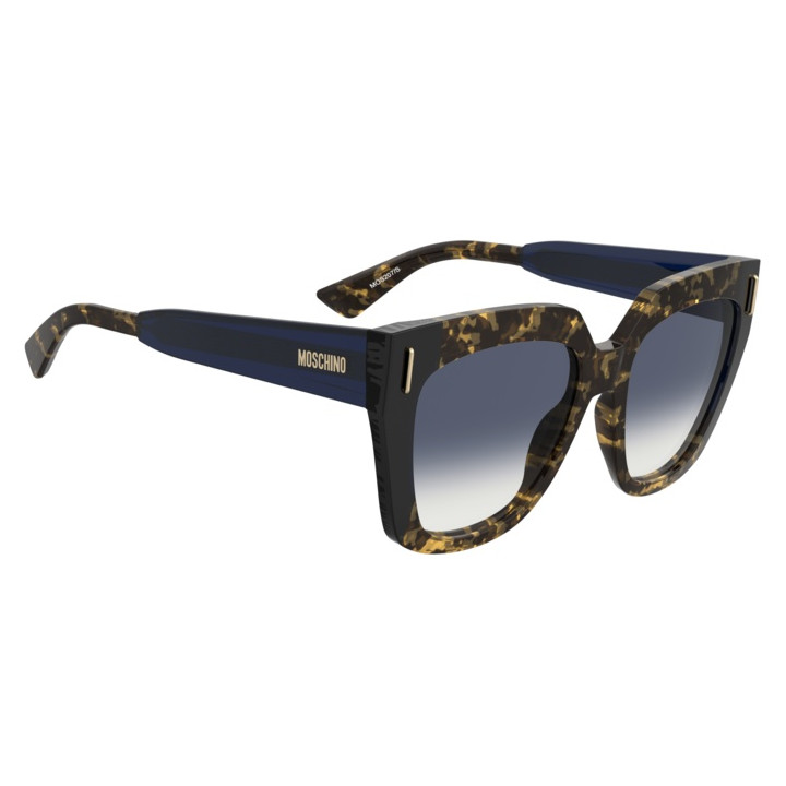 Lunettes de soleil Moschino MOS207/S Havana Blue / verres Dk Blue Shaded (IPR-08)