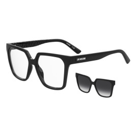 Lunettes de vue avec clip solaire Moschino Love MOL688/C Black / verres Grey Shaded Polarized (807-WJ)