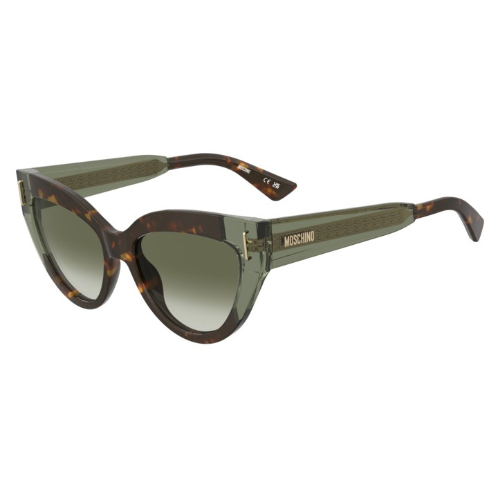 Lunettes de soleil Moschino MOS208/S Havana Green / verres Green Shaded (PHW-9K)