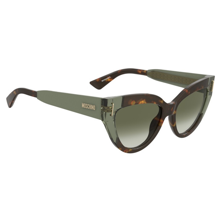 Lunettes de soleil Moschino MOS208/S Havana Green / verres Green Shaded (PHW-9K)