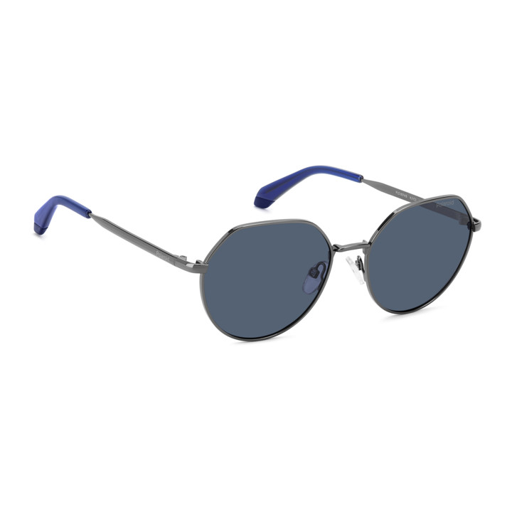 Lunettes de soleil Polaroid Kids PLD 8074/S Dark Ruthenium / verres Blue Polarized (KJ1-C3)