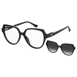 Lunettes de vue avec clip solaire Pierre Cardin P.C. 8556/C Black / verres Grey Shaded Polarized (807-WJ)
