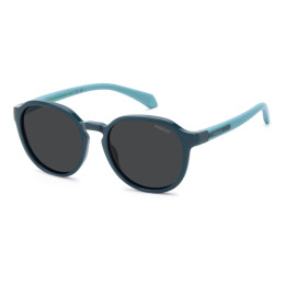 Lunettes de soleil Polaroid Kids PLD 8078/S Teal / verres Grey Polarized (ZI9-M9)