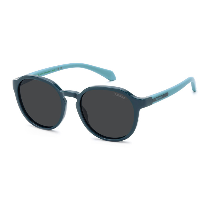 Lunettes de soleil Polaroid Kids PLD 8078/S Teal / verres Grey Polarized (ZI9-M9)