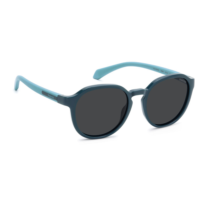 Lunettes de soleil Polaroid Kids PLD 8078/S Teal / verres Grey Polarized (ZI9-M9)