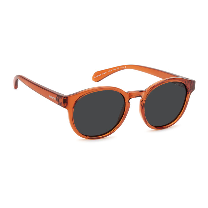 Lunettes de soleil Polaroid Kids PLD 8075/S Orange / verres Grey Polarized (L7Q-M9)