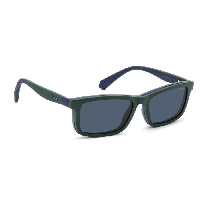 Lunettes de vue avec clip solaire Polaroid Kids PLD D854/C Matte Blue / verres Blue Polarized (FLL-C3)