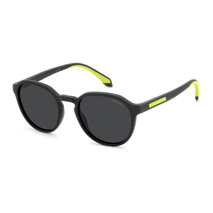 Lunettes de soleil Polaroid PLD 2170/S/X Matte Black Yellow / verres Grey Polarized (PGC-M9)