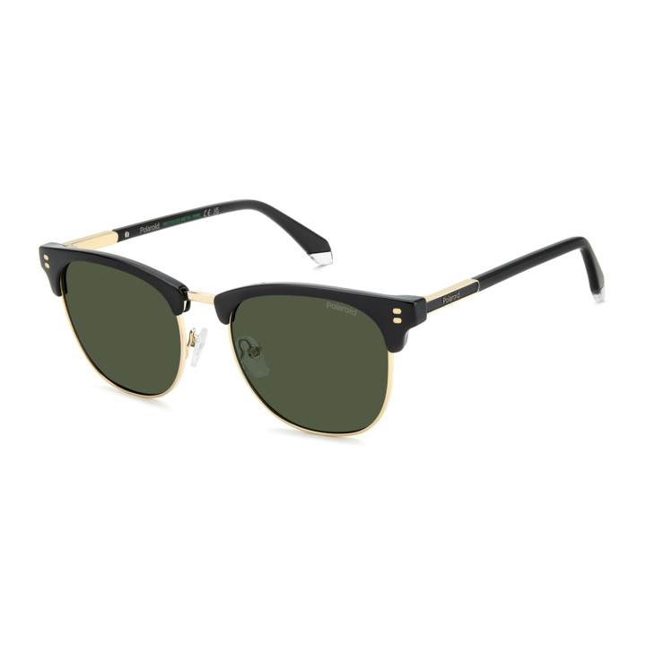 Lunettes de soleil Polaroid PLD 4196/S/X Black Gold / verres Green Polarized (2M2-UC)