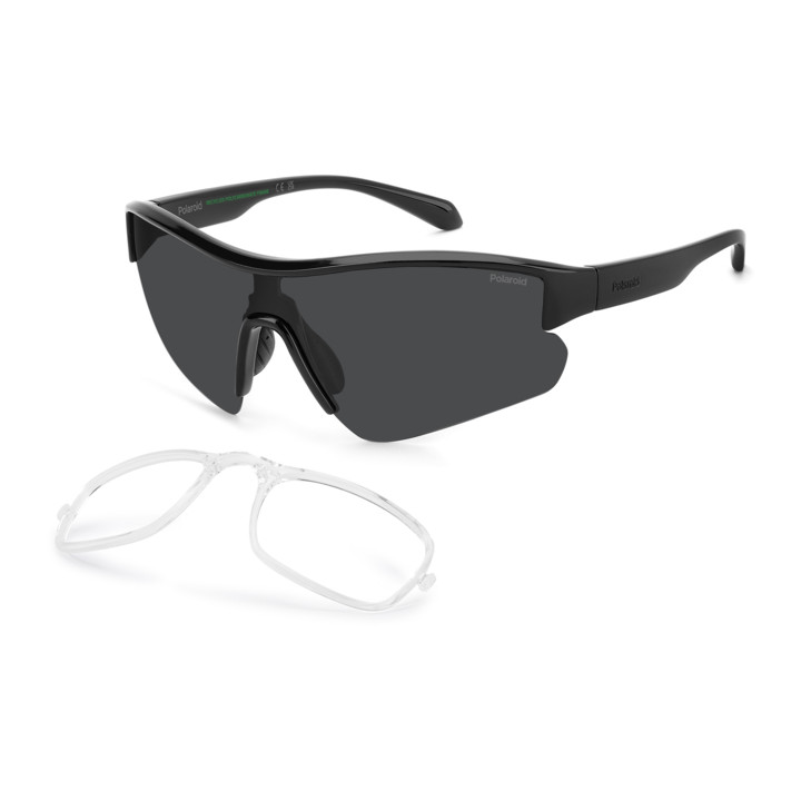 Lunettes de soleil Polaroid PLD 7061/CI/S Black / verres Grey Polarized (807-M9)