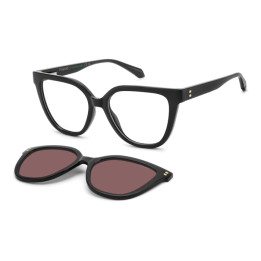 Lunettes de vue avec clip solaire Polaroid PLD D596/C Black / verres Violet Polarized (807-KL)